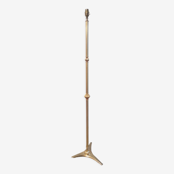 Tripod floor lamp in gilded brass – 60s/70s