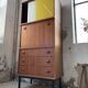 Modernist teak secretary desk, 1950s