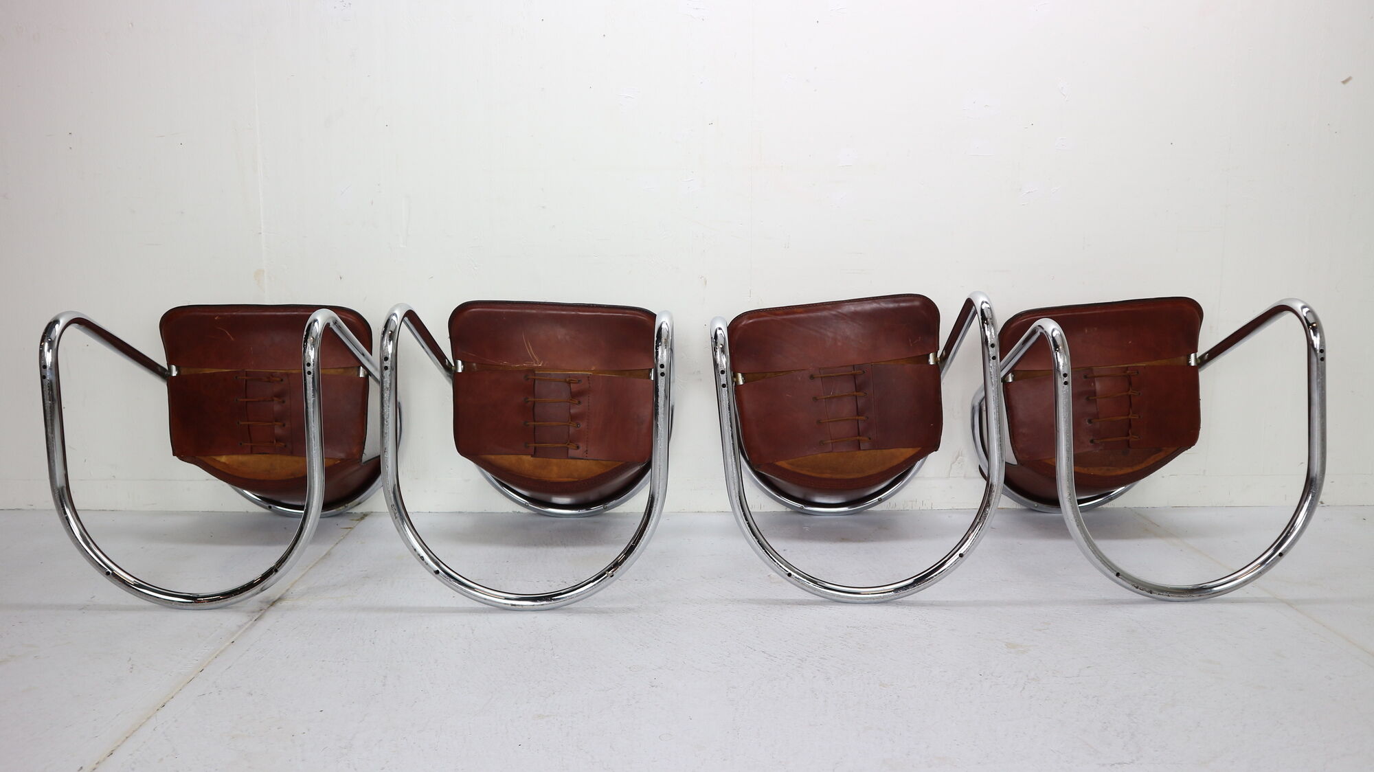 Set of 4 chairs for Cidue, 1970s, Italy