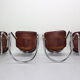 Set of 4 chairs for Cidue, 1970s, Italy