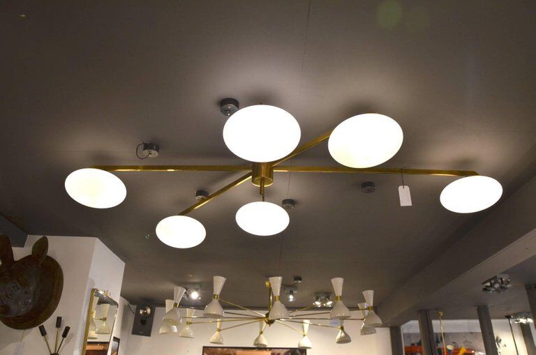 Ceiling light in the style of Italian creations of the 1950s