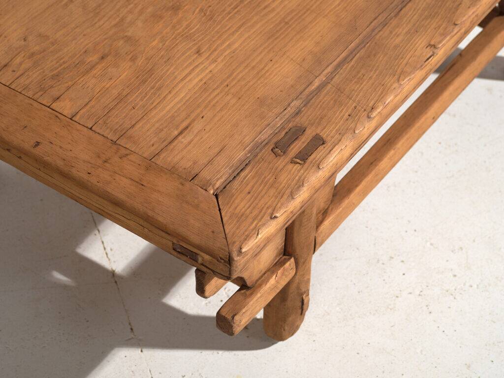 Antique pine coffee table – China, circa 1930