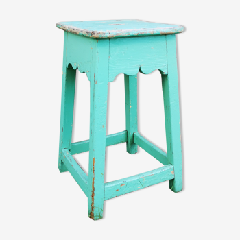Ancient turquoise stool