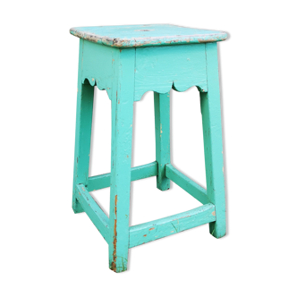 Ancient turquoise stool