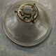 Suspension in holophane striated glass and brass support - art-deco period