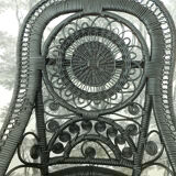 Chaise en rotin peacock