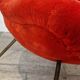 Original red fabric Egg chair by Fritz Neth, 1965