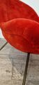 Original red fabric Egg chair by Fritz Neth, 1965