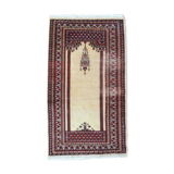 Vintage Pakistani carpet Lahore handmade 77cm x 140cm 1960s, 1C716