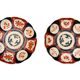Pair of Imari porcelain plates, Japan, late 19th - early 20th century.