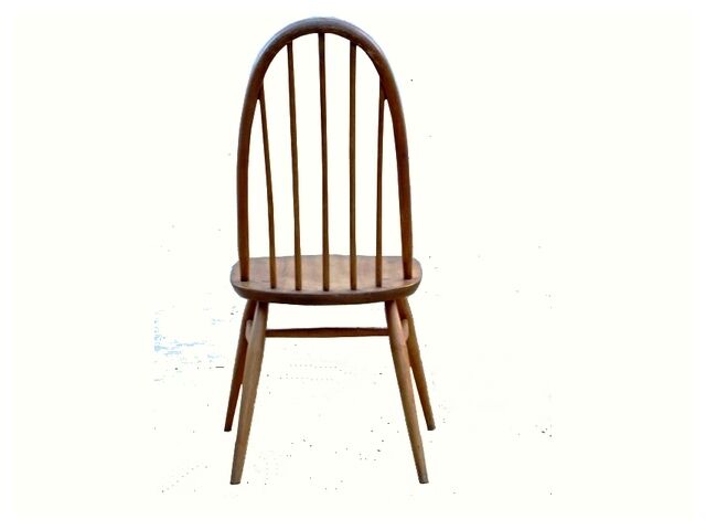 Ensemble 4 chaises Ercol 1950 design scandinave