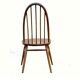 Ensemble 4 chaises Ercol 1950 design scandinave