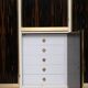 Luciano Frigerio Mid-Century Modern Italian Brass and Walnut Wardrobe, 1970