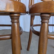 Set of 4 Mid-century Bentwood Cane Dining Chair, Thonet Style, 1970s Yugosl