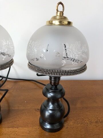 Vintage bedside lamps