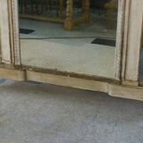 Large Napoleon III patinated mirror, 19th century