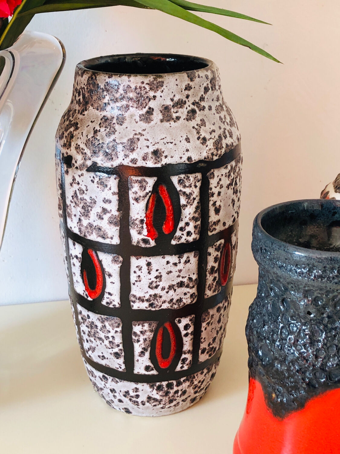 West Germany vintage vase set