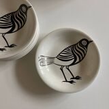 Set of 9 Robert Picault skullcap plates by Robert Picault 1970