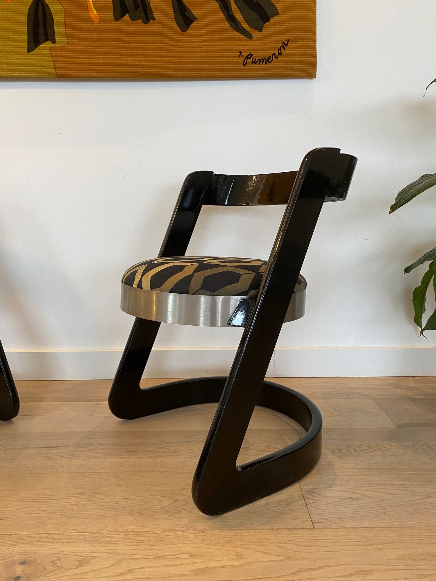 Pair of chairs by Willy Rizzo for Mario Sabot. Italy 1960