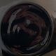 Art deco lamp foot in black opaline