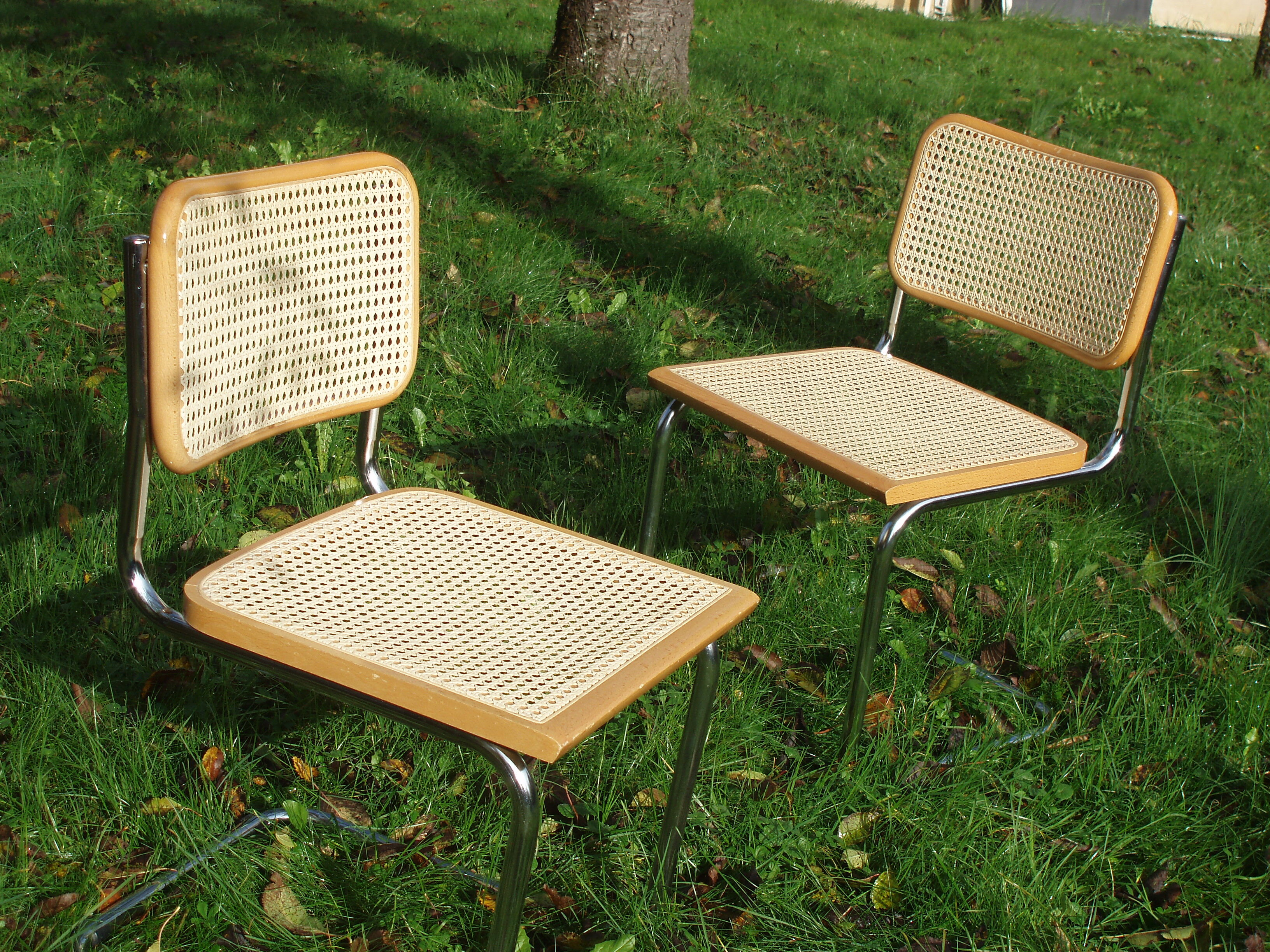 Pair of chairs B32 by Marcel Breuer