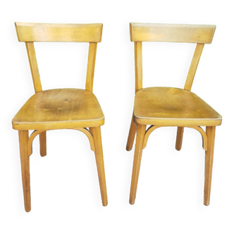 Pair of Baumann bistro chairs