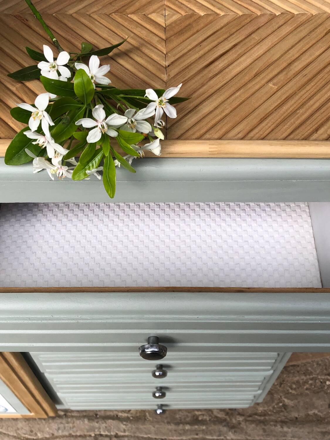 Vintage asymmetrical wardrobe