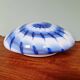Ceiling light/wall sconce in blue and white Murano glass, 1970.