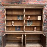 Huge oak display cabinet from the late 19th century