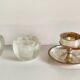 Vintage Silver Glass Candle Holder