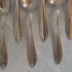 Art Deco Spoons Silver Metal brand Le Mondial table covered service