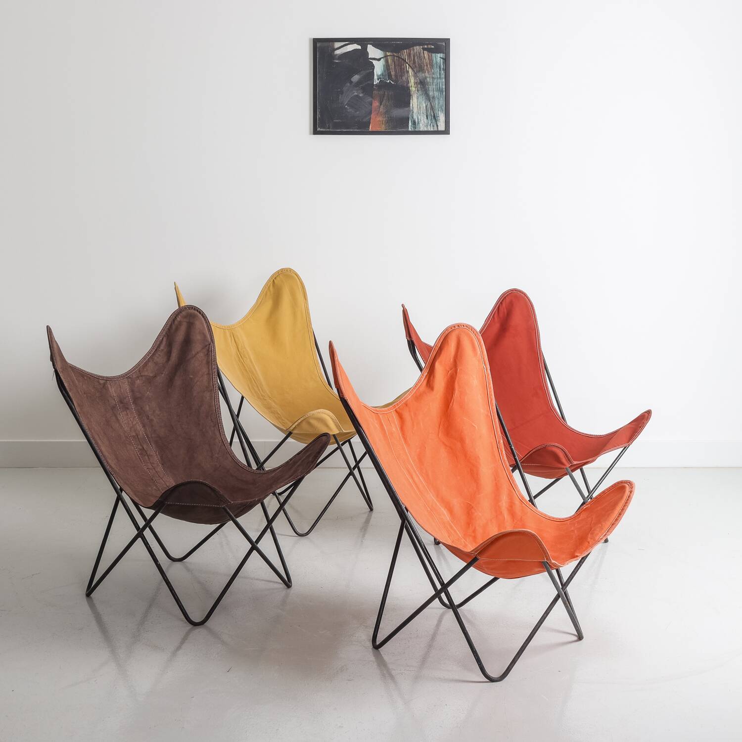 Set of 4 AA Airborne armchairs, circa 1960