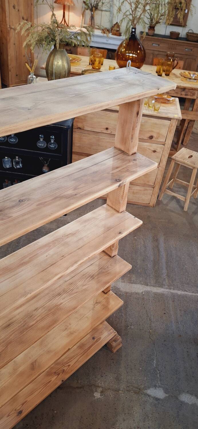 Large old shelf on legs