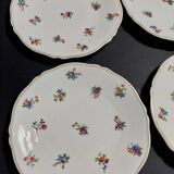Dessert plates series of six Limoges Legrand porcelain