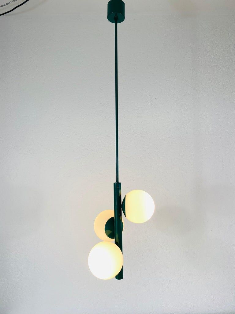 Kaiser space age pendant lamp, 1960s, Germany