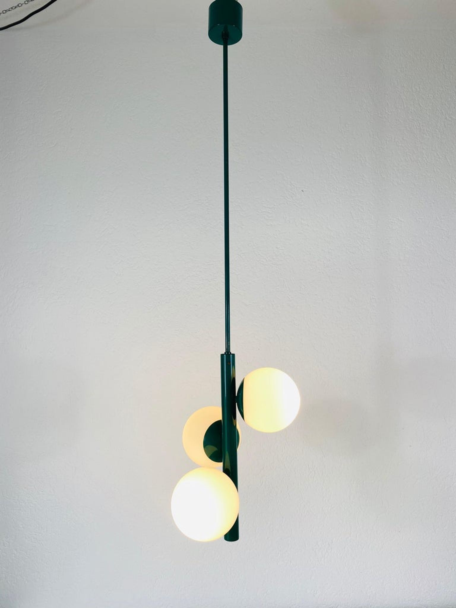 Kaiser space age pendant lamp, 1960s, Germany