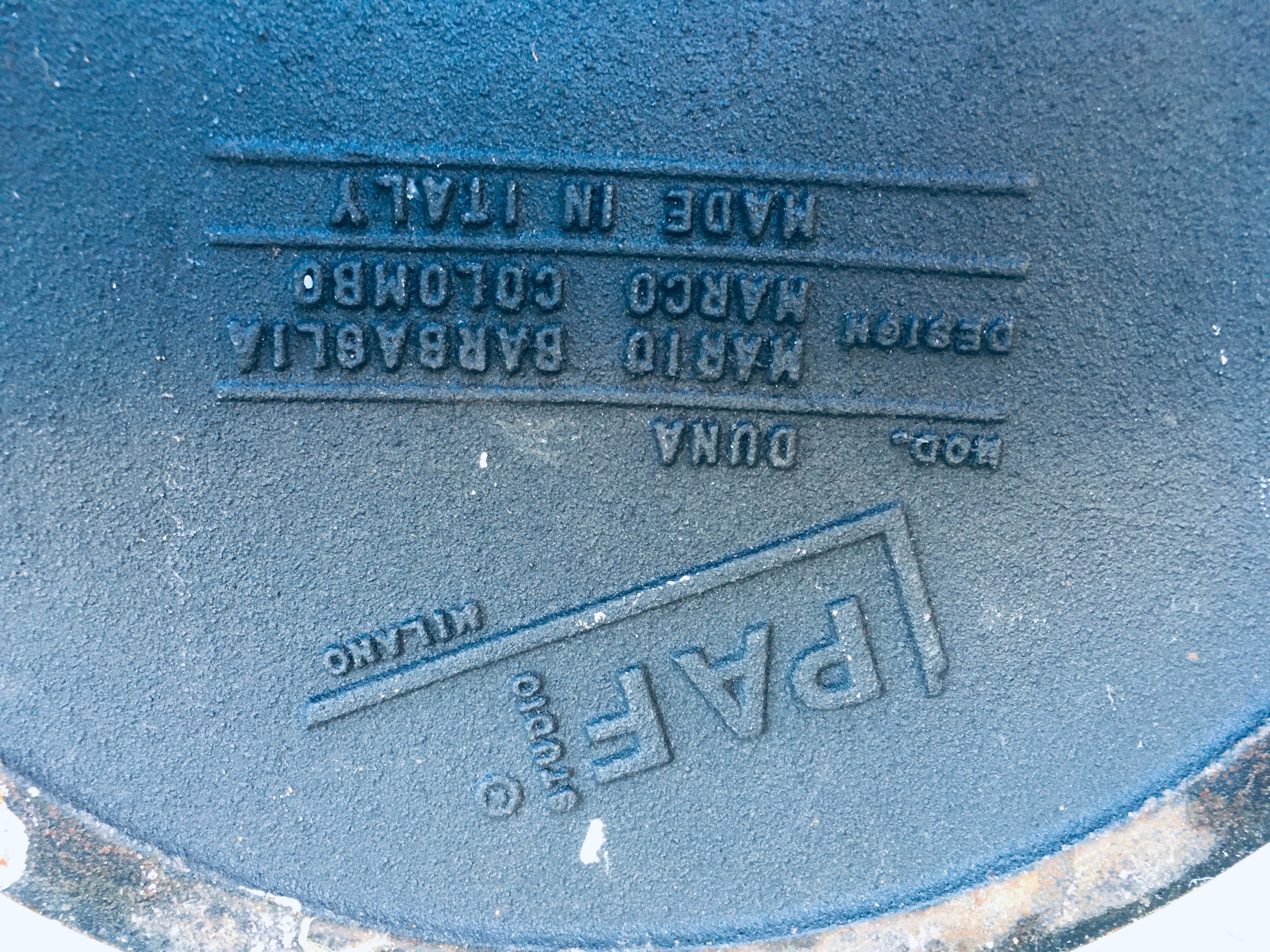 PAF Milano lamppost, 1970s