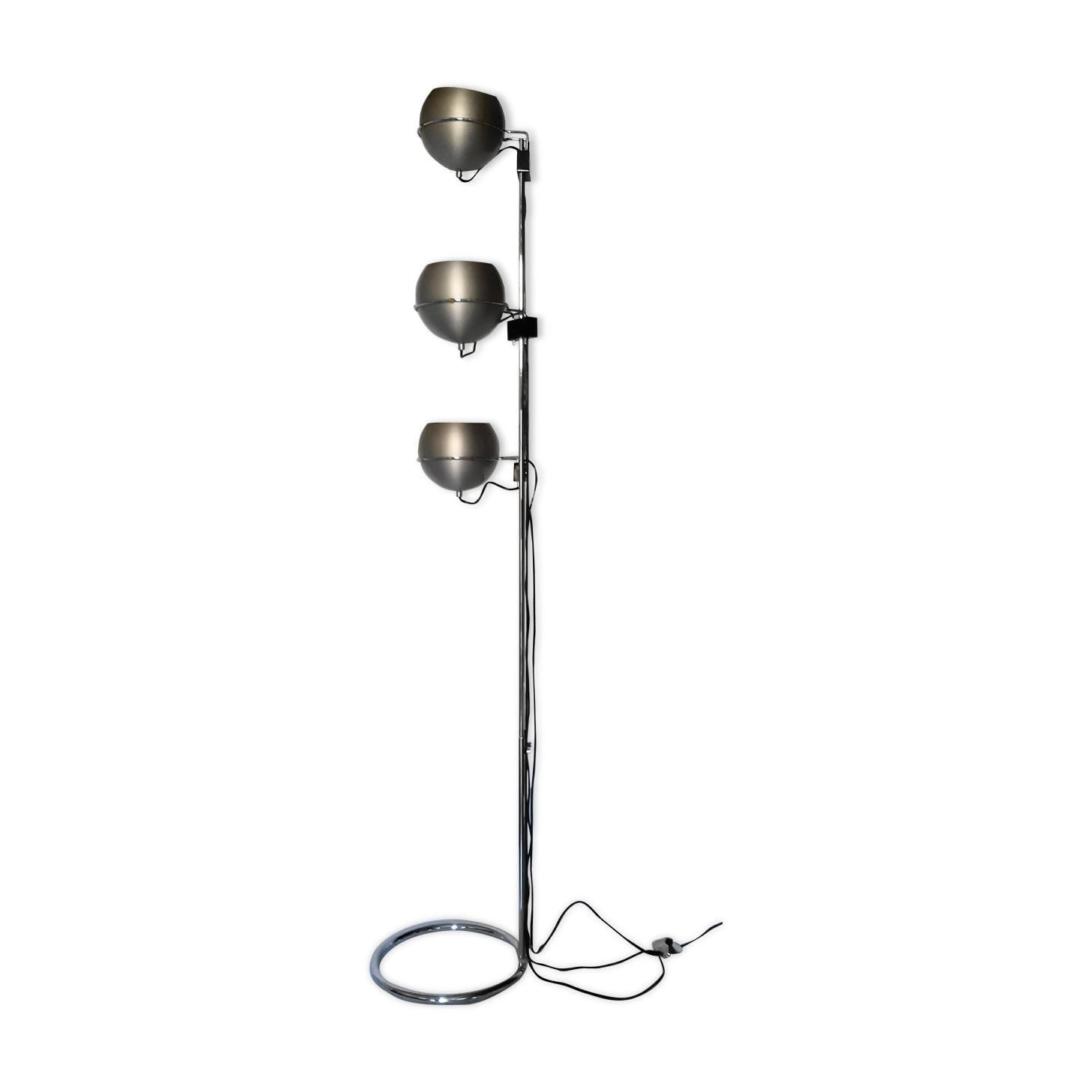 Floor lamp 3 globes "eyes-ball" by Goffredo Reggiani, 70s