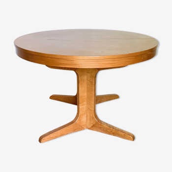 Table scandinave ronde Baumann vintage pied central étoile