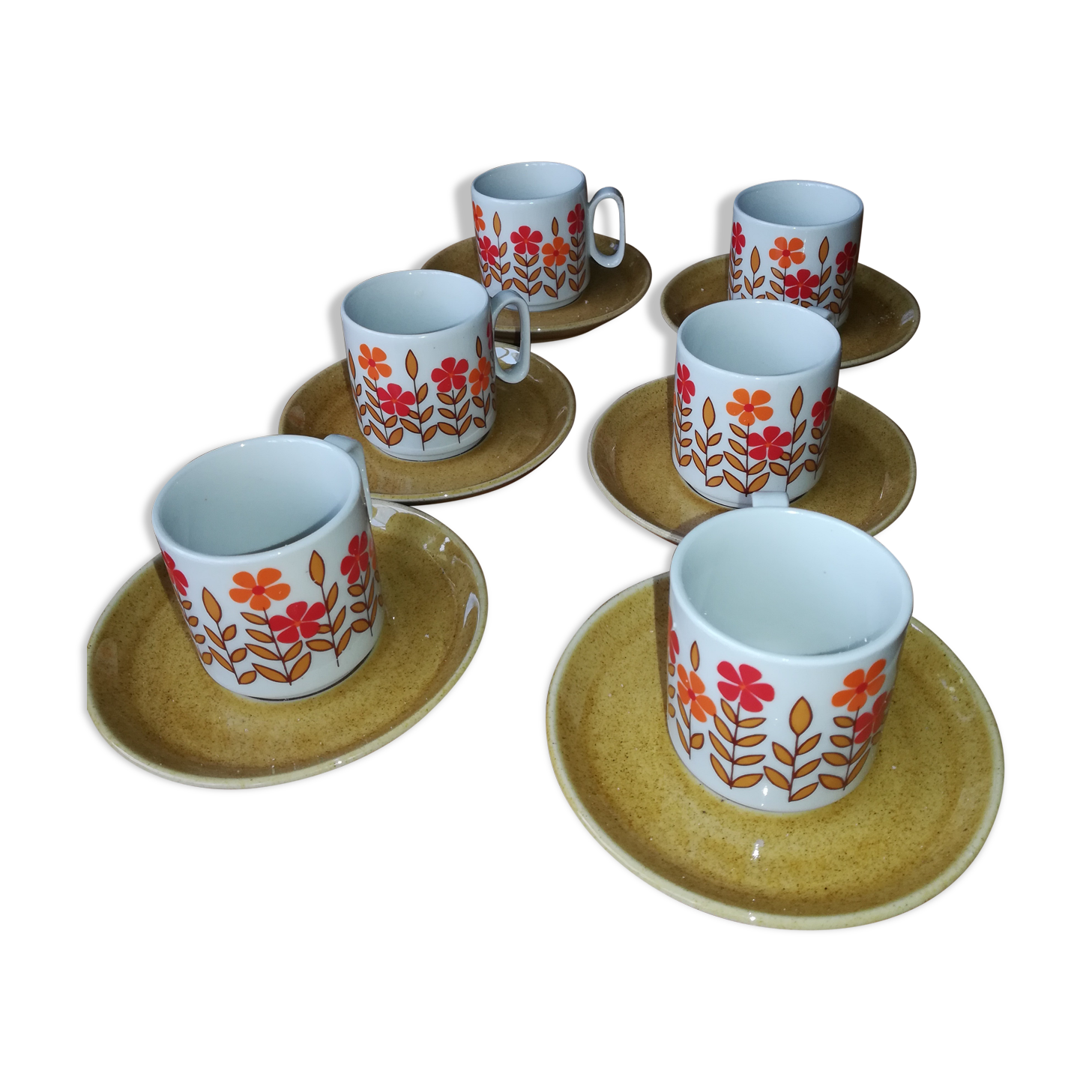 6 Tognana coffee cups