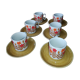 6 Tognana coffee cups