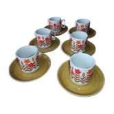 6 Tognana coffee cups