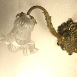 Bronze swan neck wall light 1900