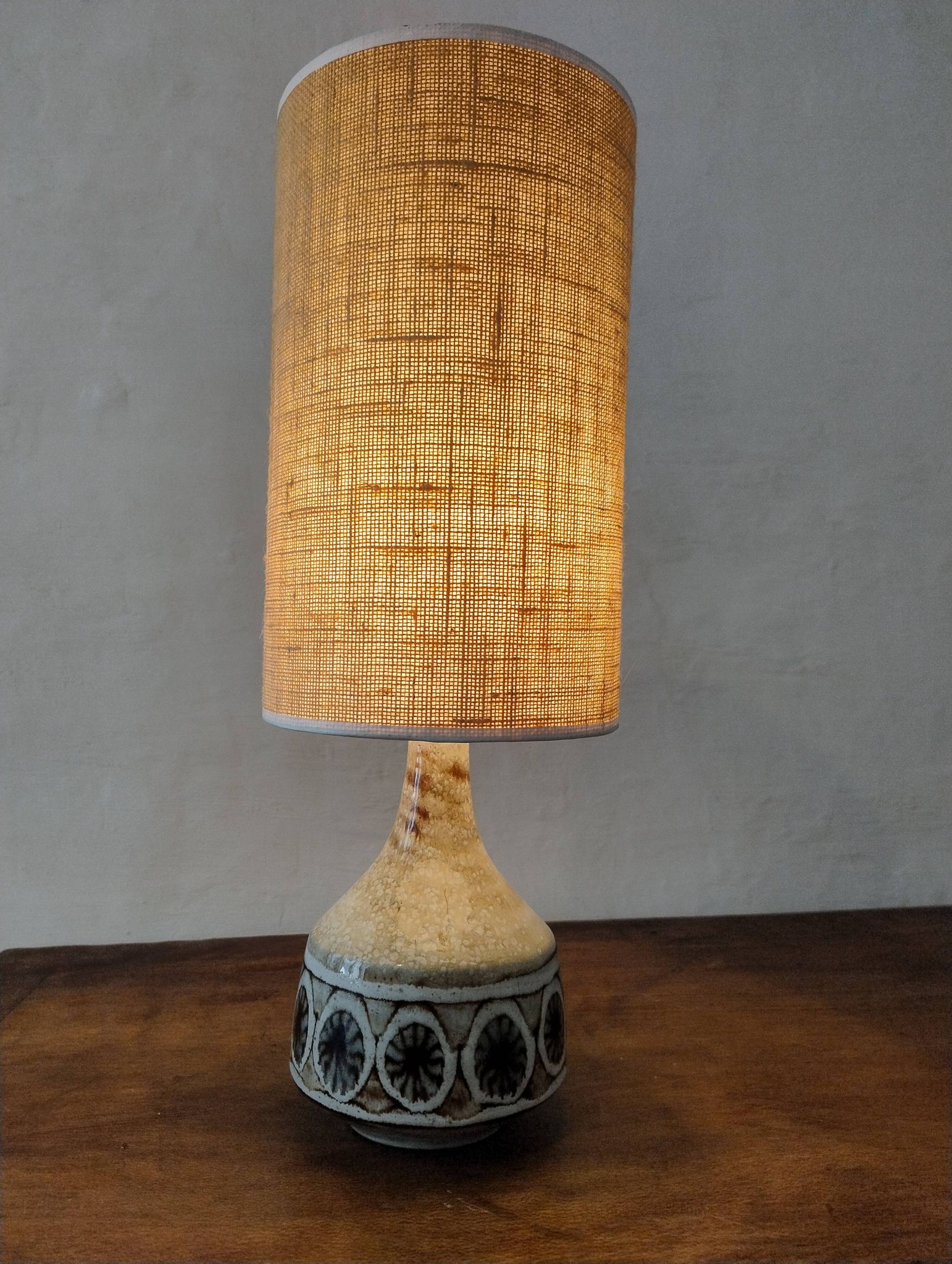 Ceramic lamp by Jean-Claude Malarmey