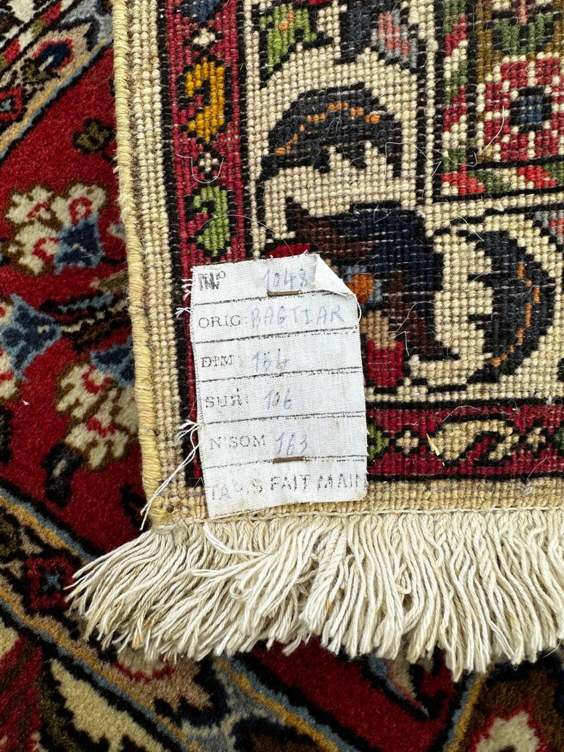 Tapis bakthiar fait main