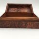 Ancient box, walnut magnifying glass box, early 20th century