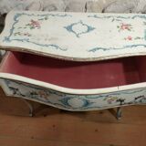 Italian dresser two drawers décor on beige background