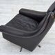 1960s, Danish highback swivel armchair by Aage Christensen, leather.