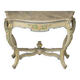 Italian console painted and sculpted – Wood top with faux marble appearance – 19th century