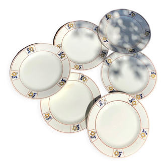 6 flat plates iron earth salt coal